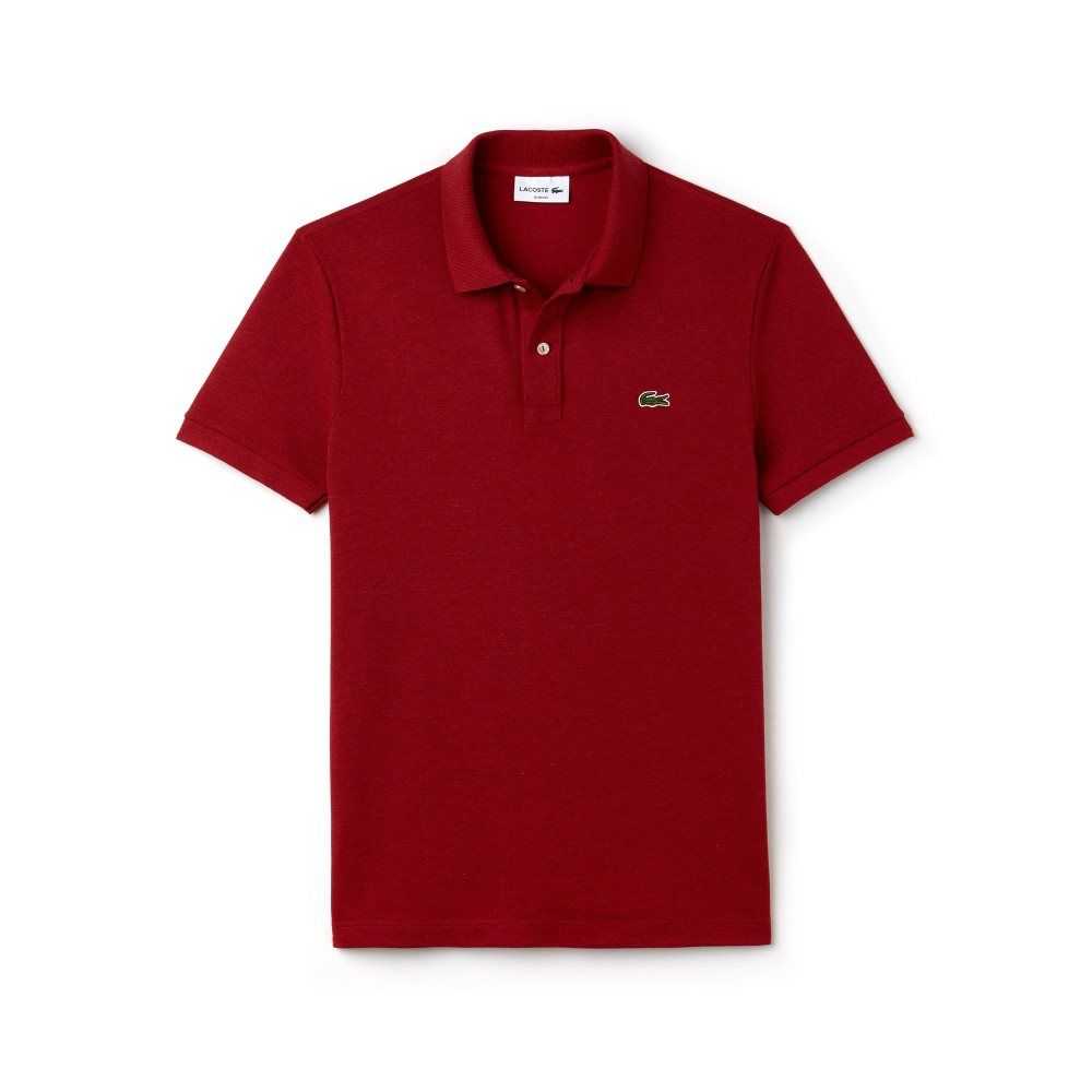 Lacoste Original L.12.12 Slim Fit Petit Pique Cotton Polo Red | SXM-748301