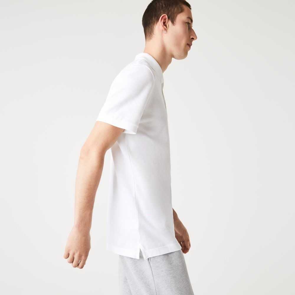 Lacoste Original L.12.12 Slim Fit Petit Pique Cotton Polo White | SYW-689073