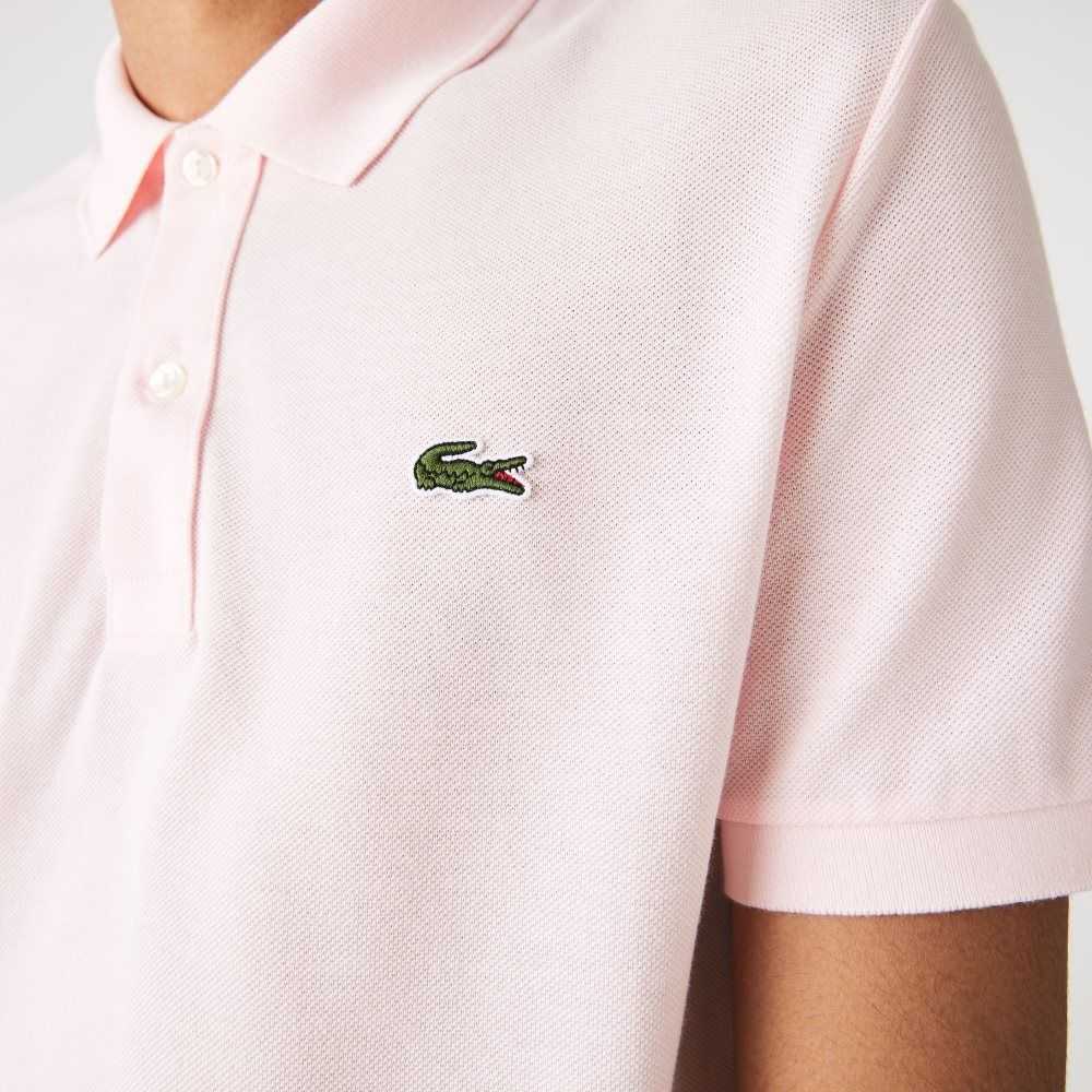 Lacoste Original L.12.12 Slim Fit Petit Pique Cotton Polo Light Pink | TFJ-845306