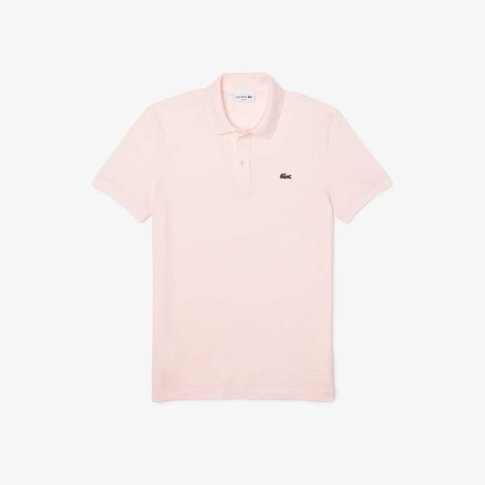 Lacoste Original L.12.12 Slim Fit Petit Pique Cotton Polo Light Pink | TFJ-845306