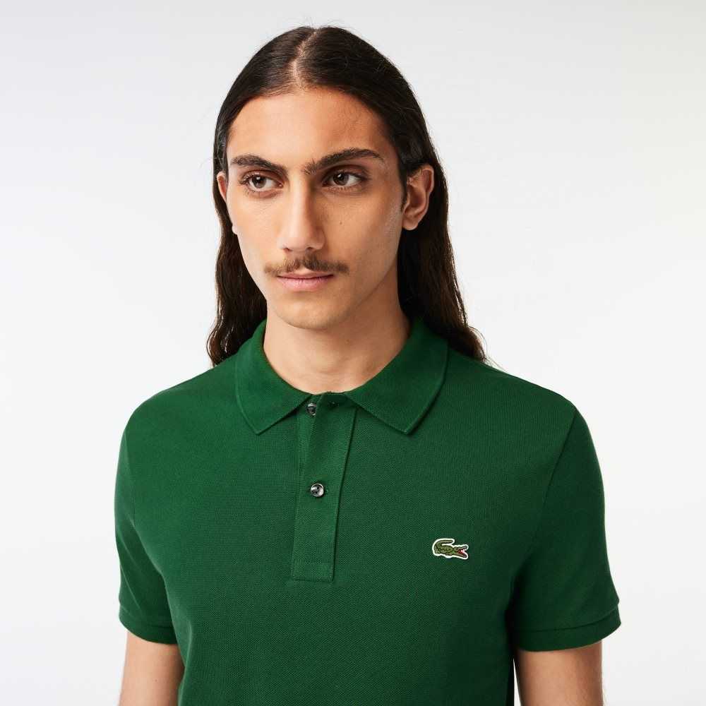 Lacoste Original L.12.12 Slim Fit Petit Pique Cotton Polo Green | WUK-928736