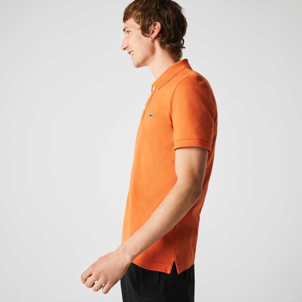 Lacoste Original L.12.12 Slim Fit Petit Pique Cotton Polo Orange | YGK-136475