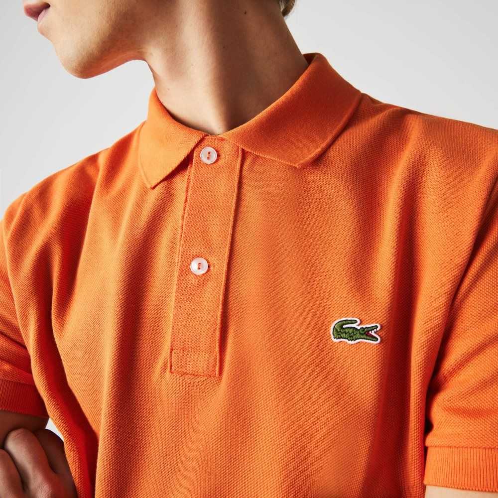 Lacoste Original L.12.12 Slim Fit Petit Pique Cotton Polo Orange | YGK-136475