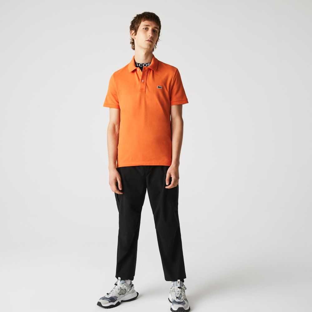 Lacoste Original L.12.12 Slim Fit Petit Pique Cotton Polo Orange | YGK-136475