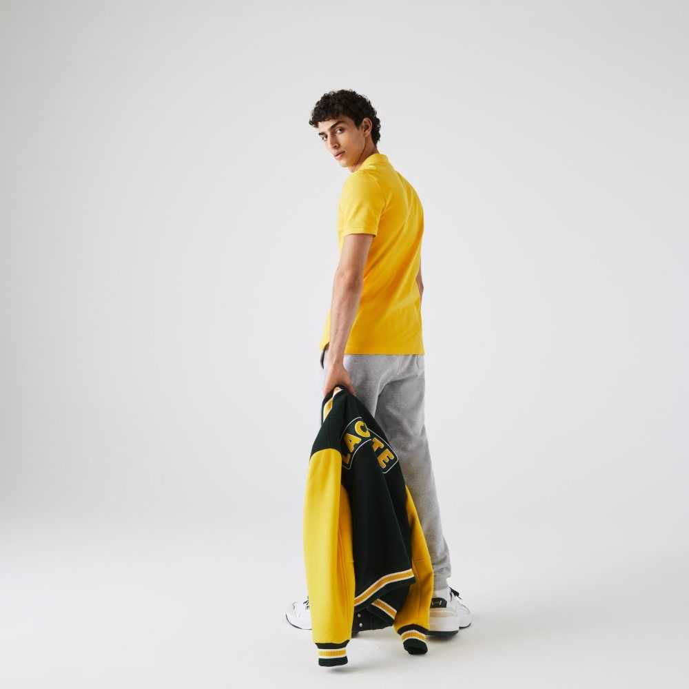 Lacoste Original L.12.12 Slim Fit Petit Pique Cotton Polo Yellow | YKQ-281736