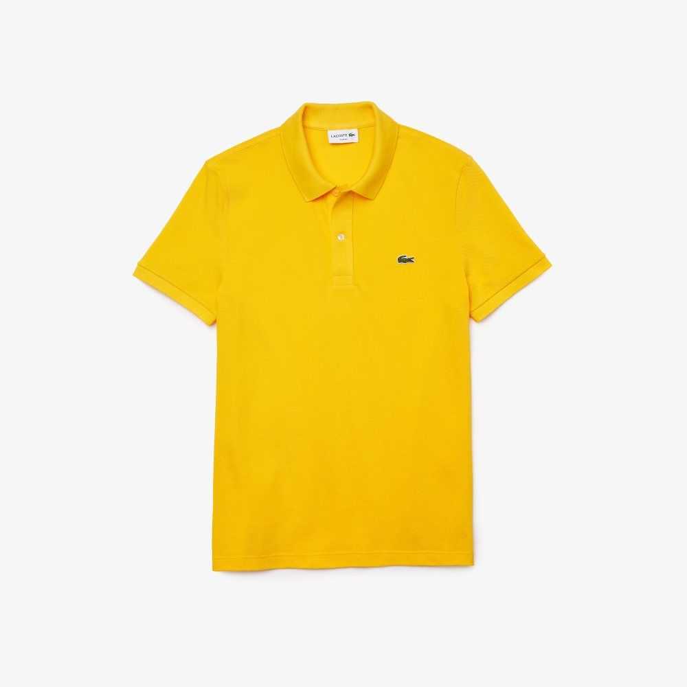 Lacoste Original L.12.12 Slim Fit Petit Pique Cotton Polo Yellow | YKQ-281736