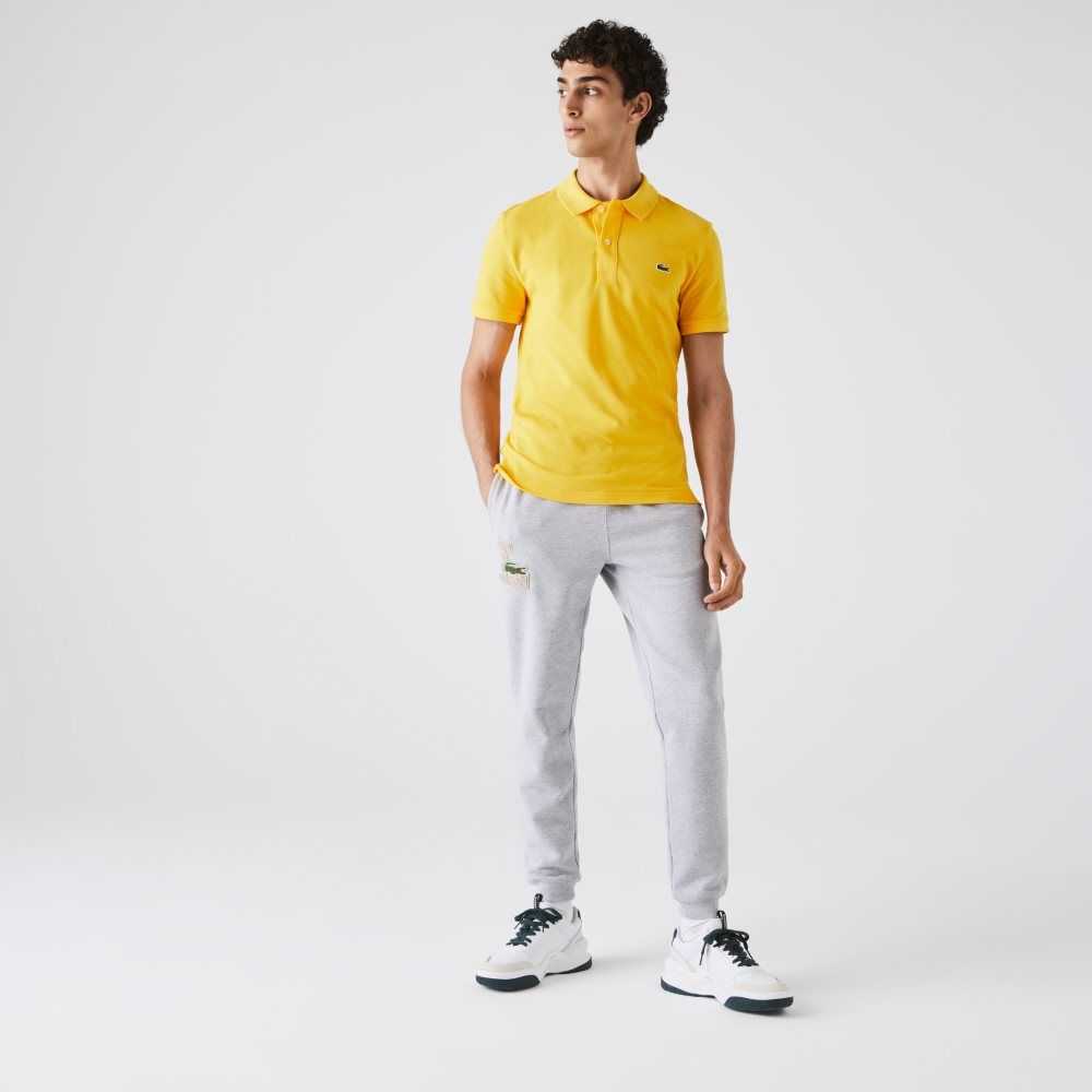 Lacoste Original L.12.12 Slim Fit Petit Pique Cotton Polo Yellow | YKQ-281736