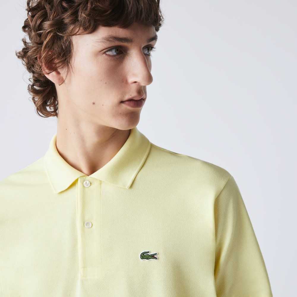 Lacoste Original L.12.12 petit pique cotton Polo Yellow | MEL-723680