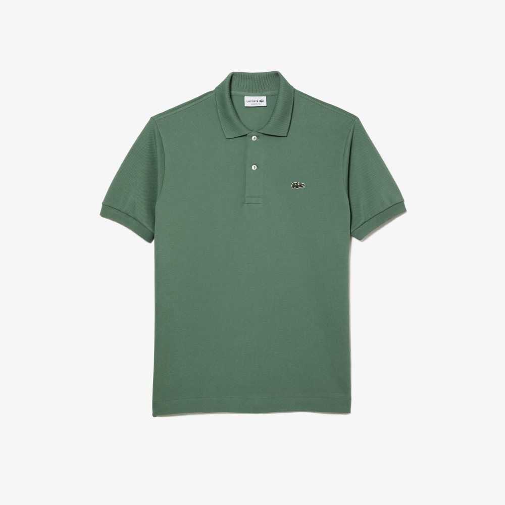 Lacoste Original L.12.12 petit pique cotton Polo Khaki Green | PJY-481603