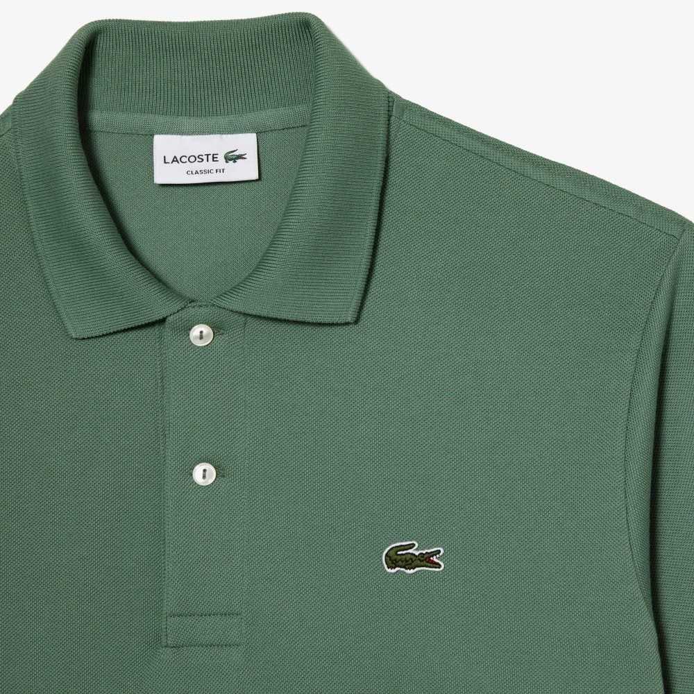 Lacoste Original L.12.12 petit pique cotton Polo Khaki Green | PJY-481603