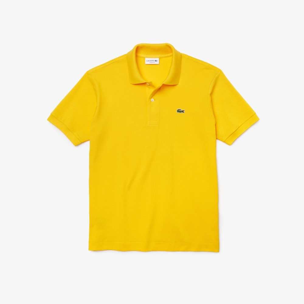 Lacoste Original L.12.12 petit pique cotton Polo Yellow | QMV-216057