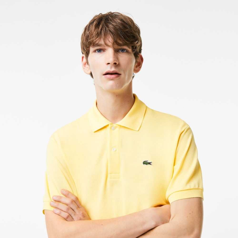 Lacoste Original L.12.12 petit pique cotton Polo Yellow | SLZ-517240