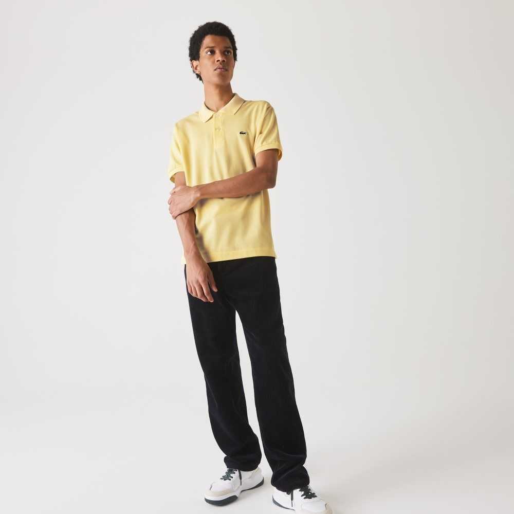 Lacoste Original L.12.12 petit pique cotton Polo Yellow | SLZ-517240