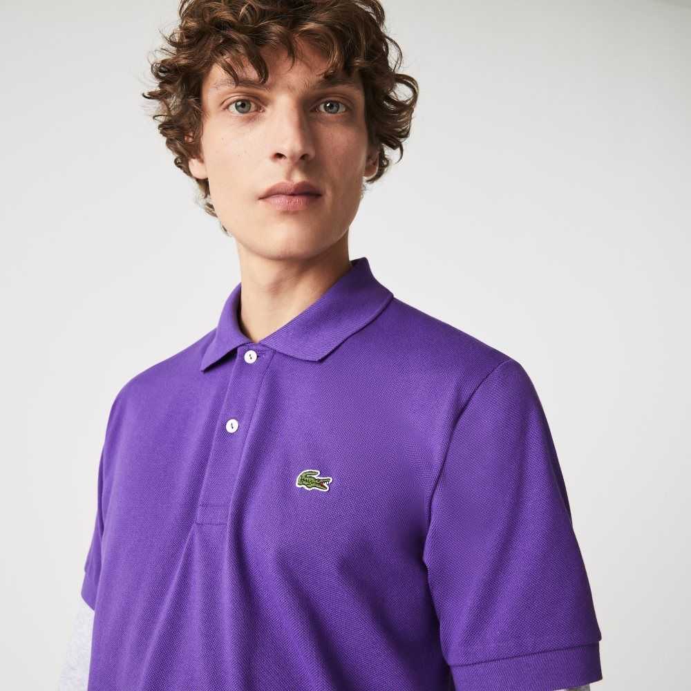 Lacoste Original L.12.12 petit pique cotton Polo Purple | TXE-921608