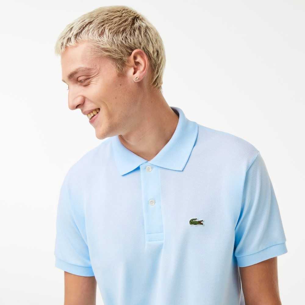 Lacoste Original L.12.12 petit pique cotton Polo Light Blue | WHZ-643925