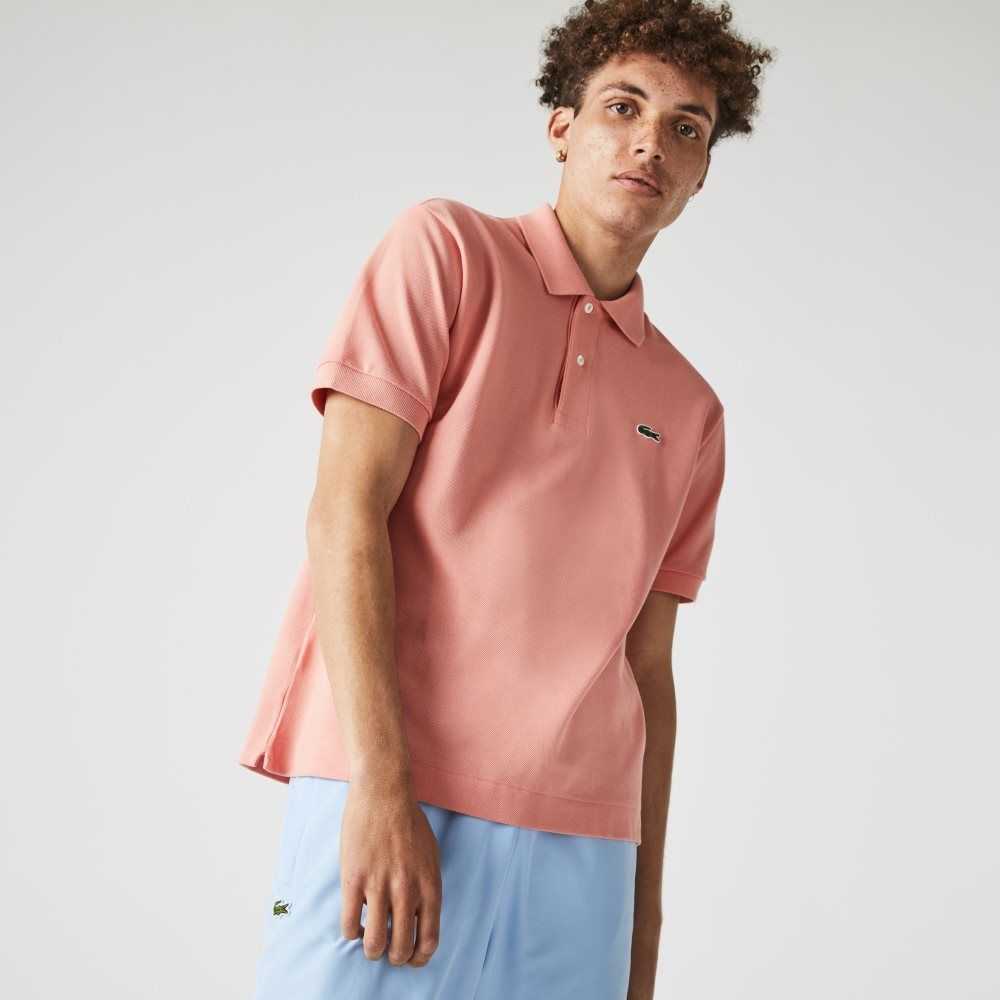 Lacoste Original L.12.12 petit pique cotton Polo Pink | XAF-264053