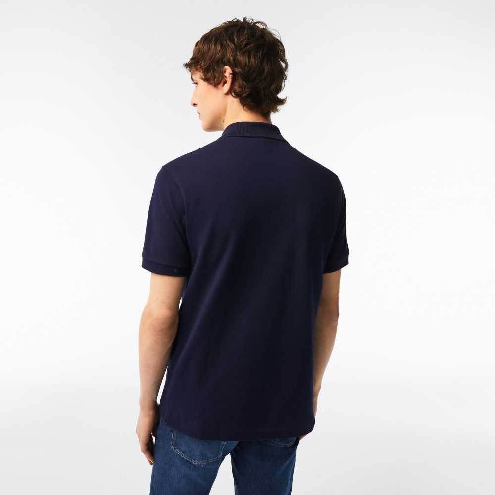 Lacoste Original L.12.12 petit pique cotton Polo Navy Blue | XMN-054627