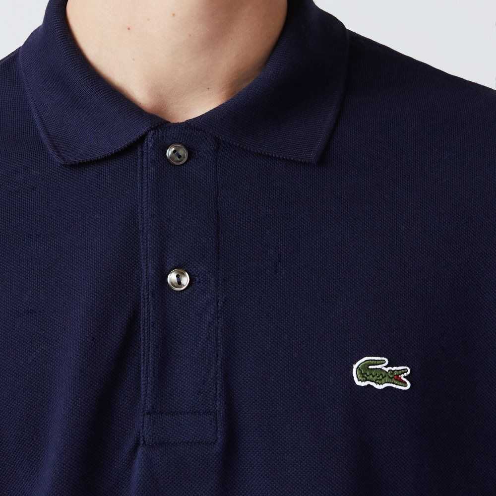 Lacoste Original L.12.12 petit pique cotton Polo Navy Blue | XMN-054627