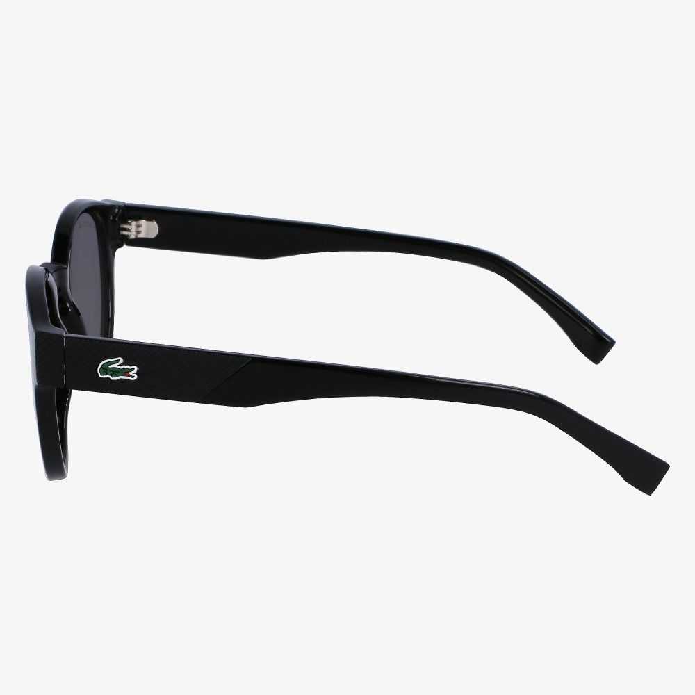 Lacoste Oval Plant Based Resin L.12.12 Sunglasses Matt Black | BRL-301976