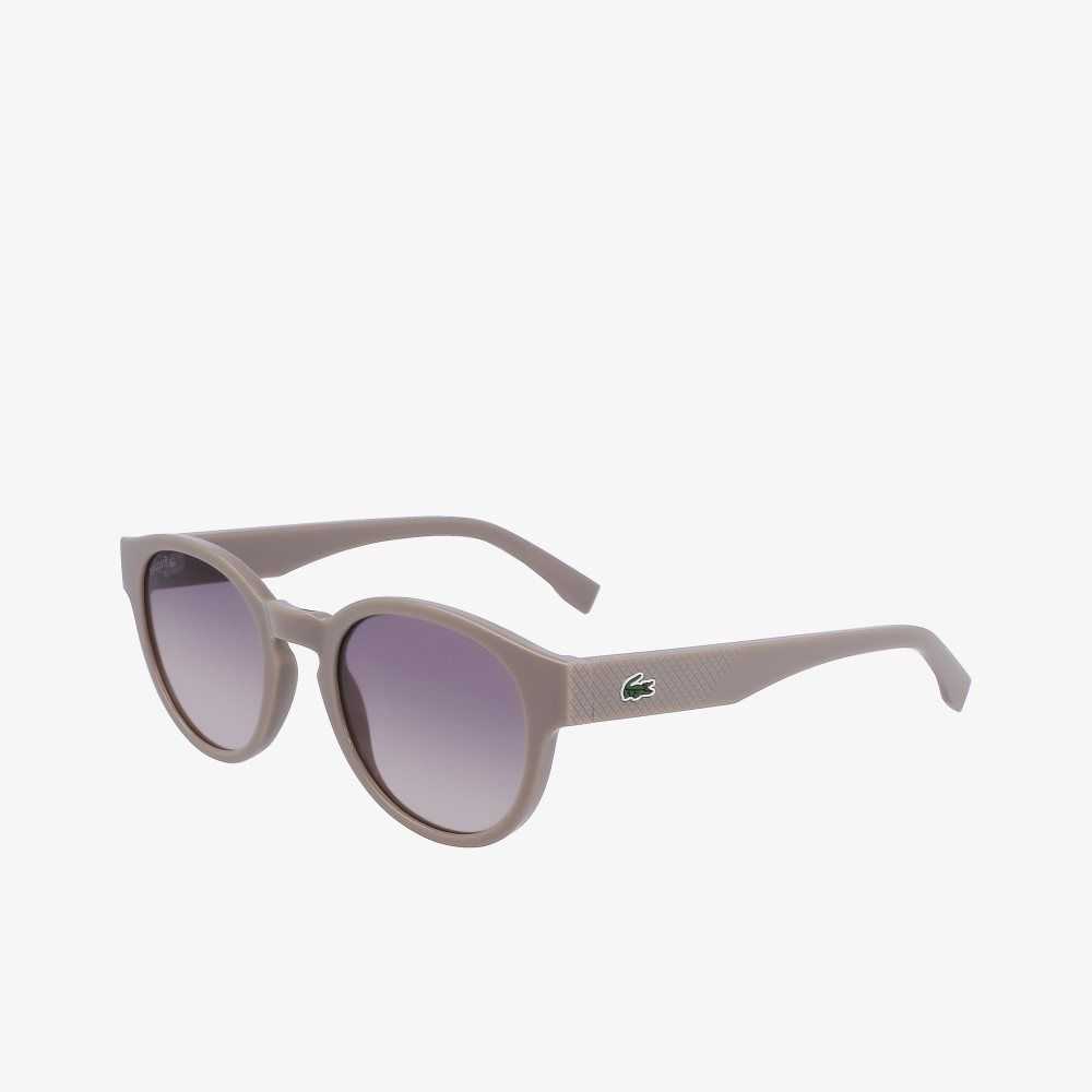 Lacoste Oval Plant Based Resin L.12.12 Sunglasses Matte Light Ruthenium | PKN-803251