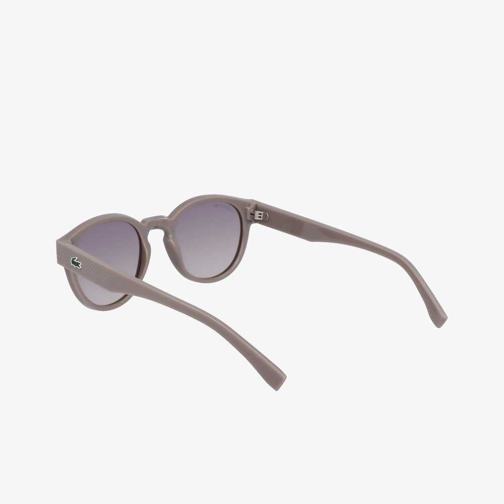 Lacoste Oval Plant Based Resin L.12.12 Sunglasses Matte Light Ruthenium | PKN-803251