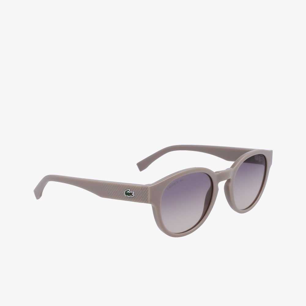 Lacoste Oval Plant Based Resin L.12.12 Sunglasses Matte Light Ruthenium | PKN-803251