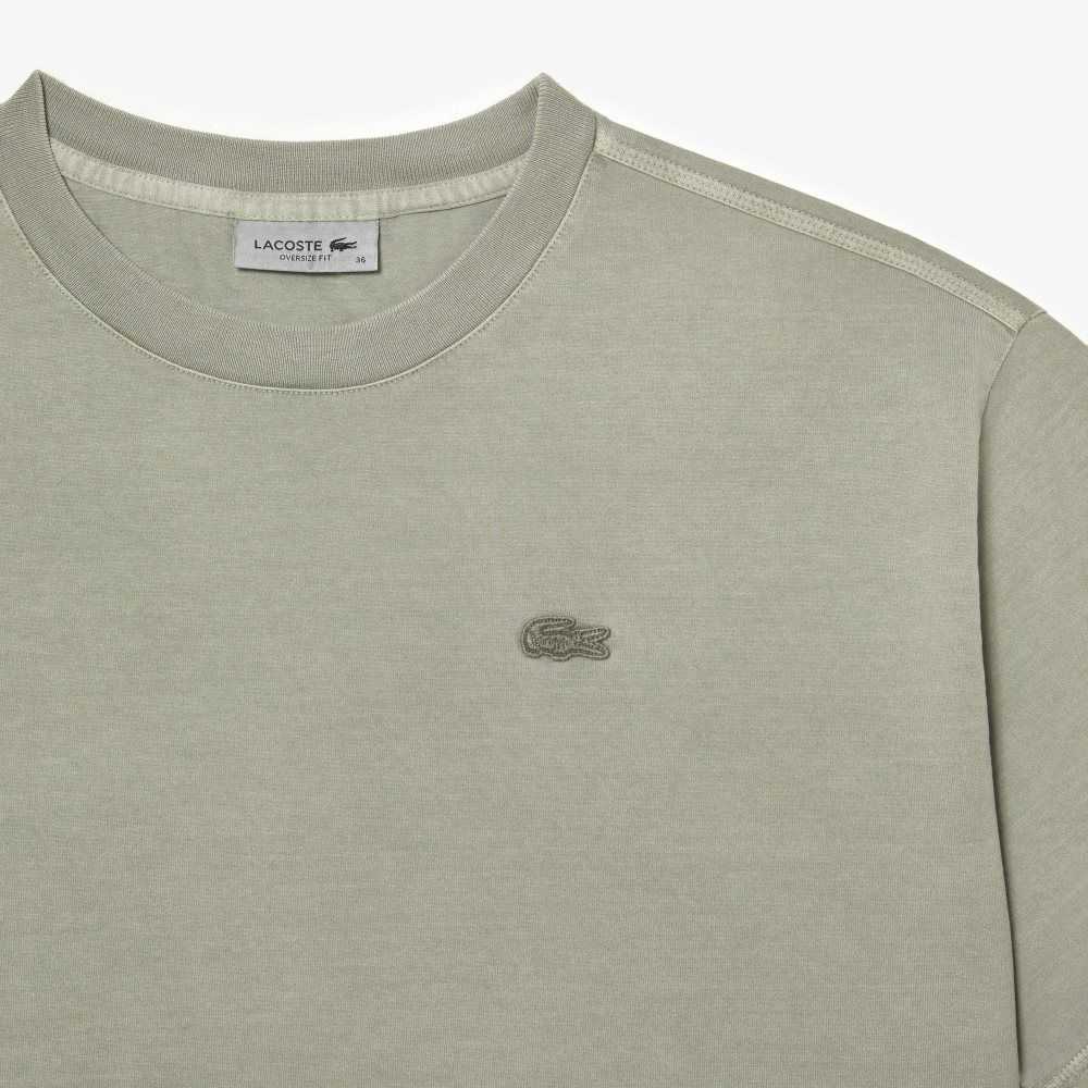 Lacoste Oversized Organic Cotton T-Shirt Light Green | MVO-048376