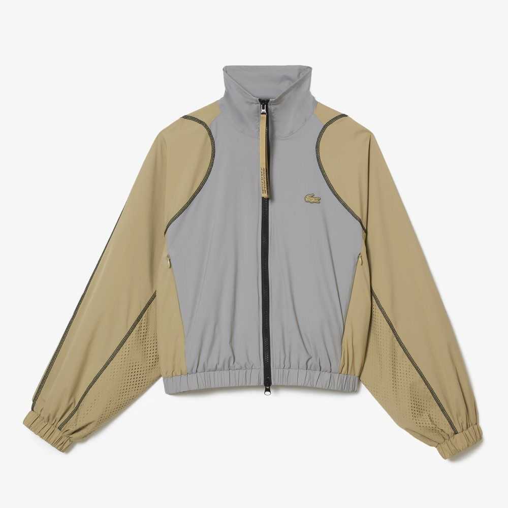 Lacoste Oversized Two-Tone Jacket Grey / Beige | UJR-207418