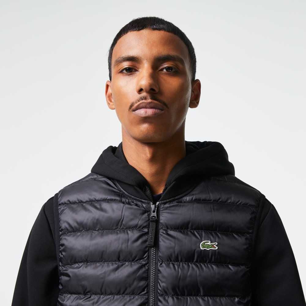 Lacoste Padded Water-Repellent Vest Black | CFH-046123