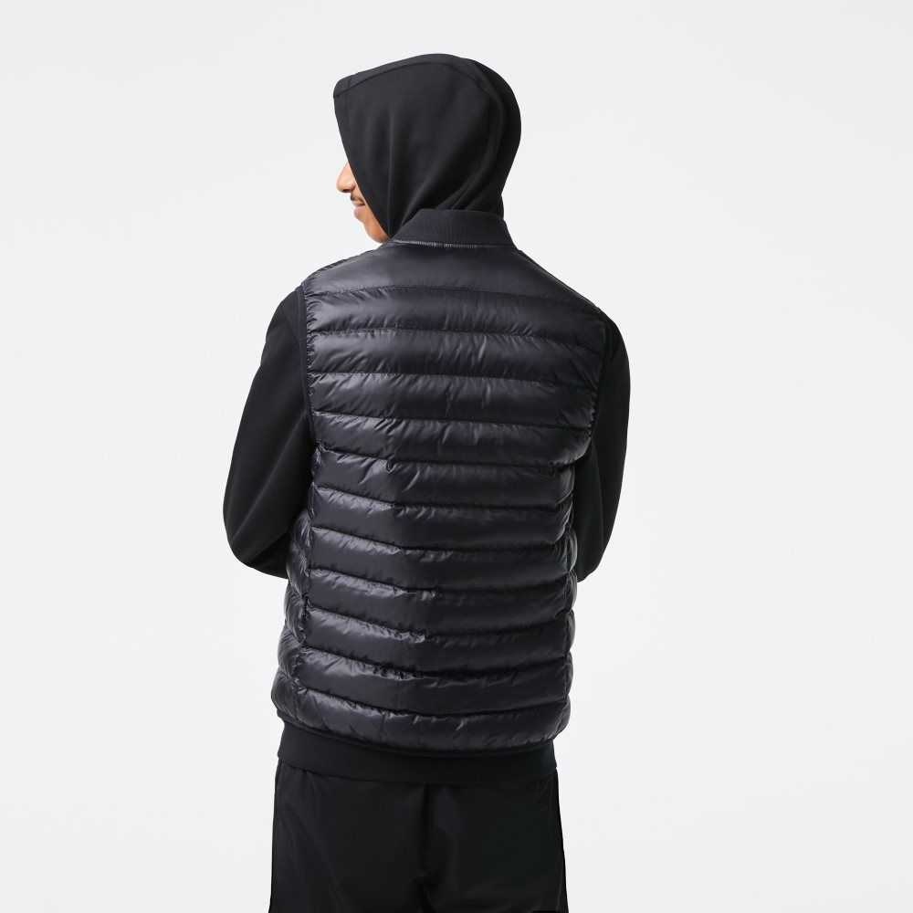 Lacoste Padded Water-Repellent Vest Black | CFH-046123