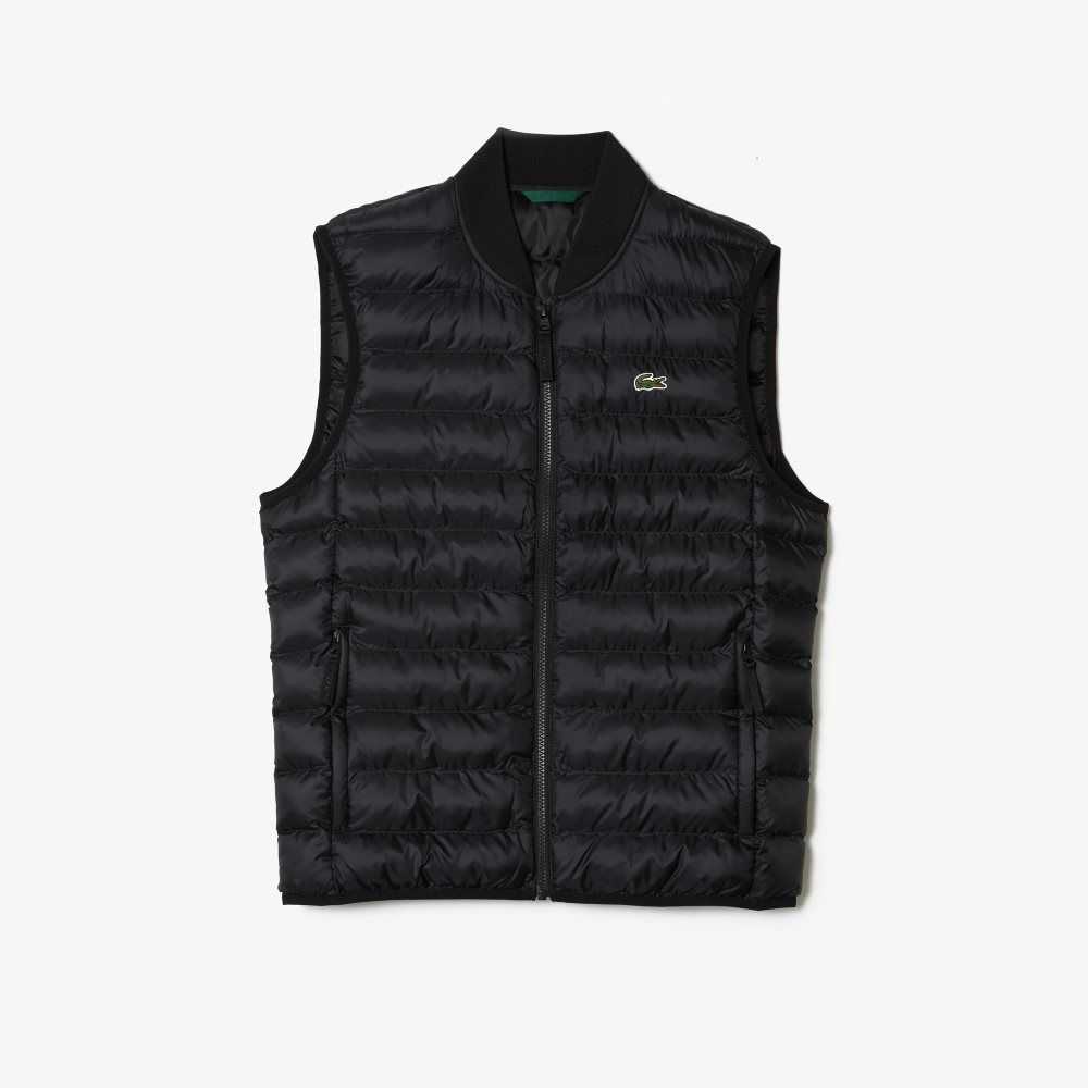 Lacoste Padded Water-Repellent Vest Black | CFH-046123