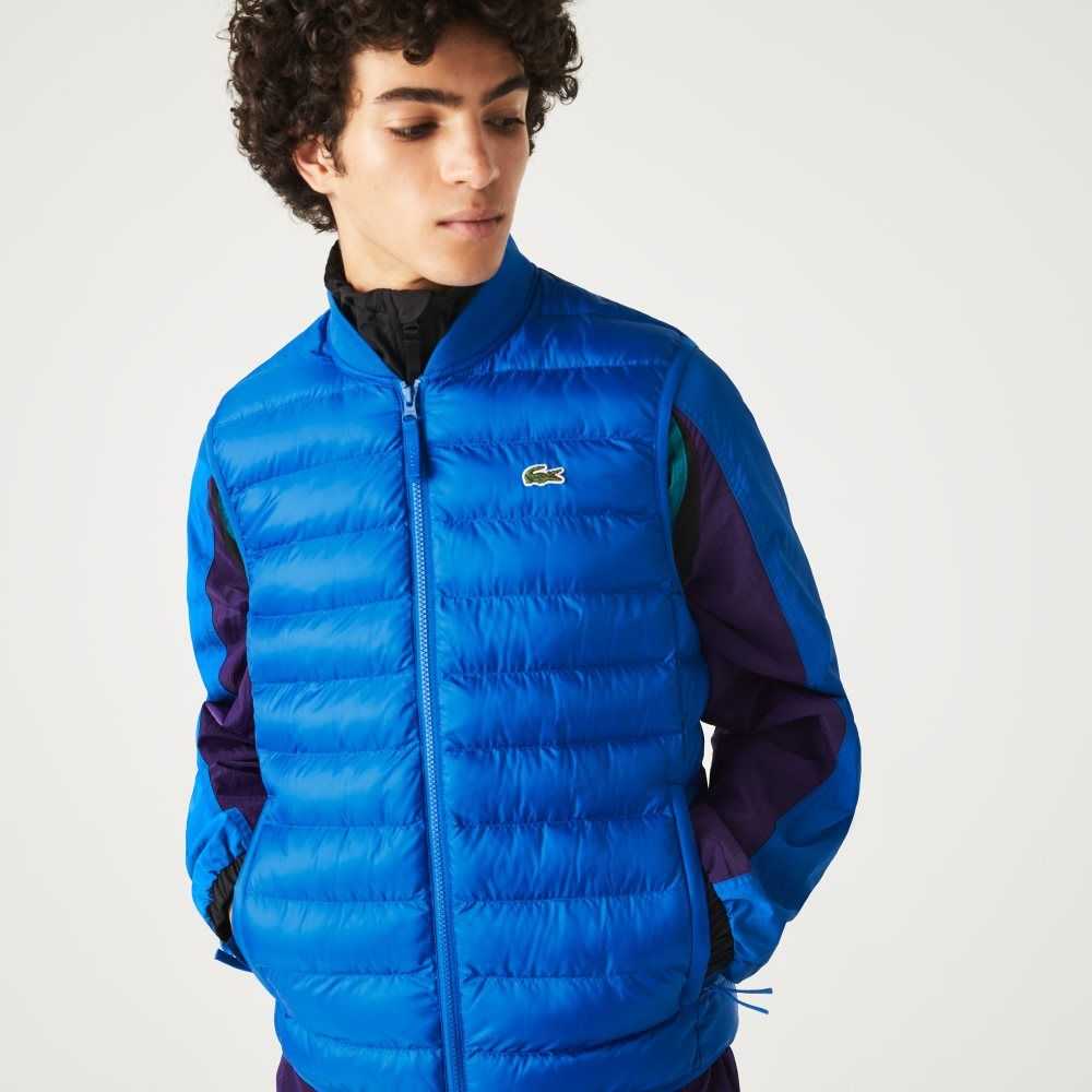 Lacoste Padded Water-Repellent Vest Blue | MPI-301274