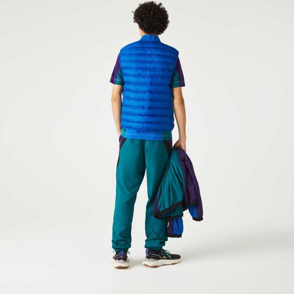 Lacoste Padded Water-Repellent Vest Blue | MPI-301274