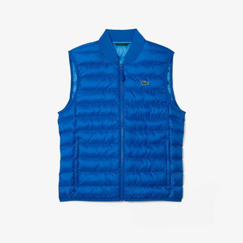 Lacoste Padded Water-Repellent Vest Blue | MPI-301274