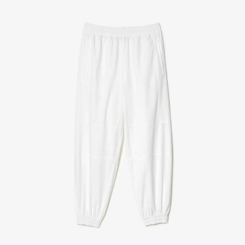 Lacoste Pants with Elasticated Ankle White | WRQ-518463