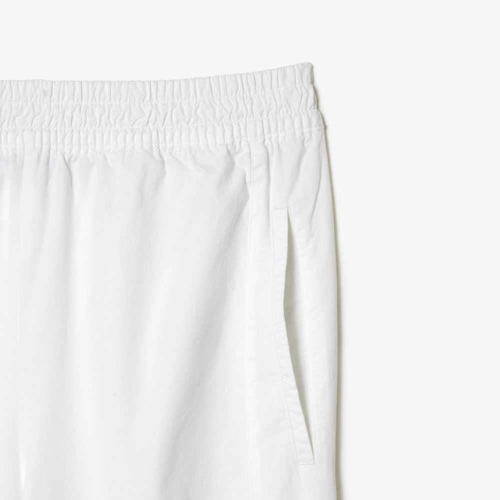 Lacoste Pants with Elasticated Ankle White | WRQ-518463