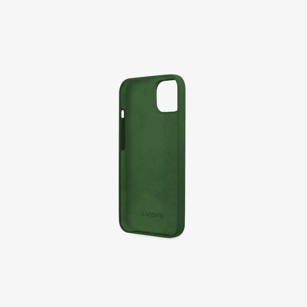 Lacoste Patchwork Print iPhone 14 Case Vert 132 | MKV-523648