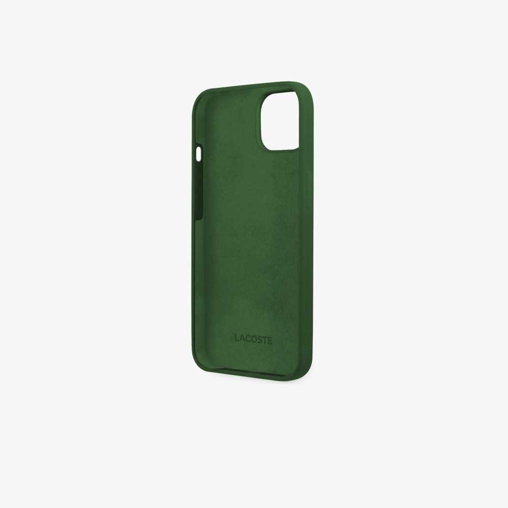 Lacoste Patchwork Print iPhone 14 Plus Case Vert 132 | JWT-251940