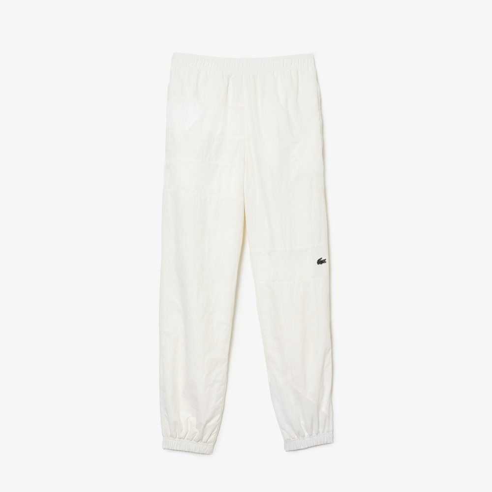 Lacoste Patchwork Water-Repellent Trackpants White | SJN-932056