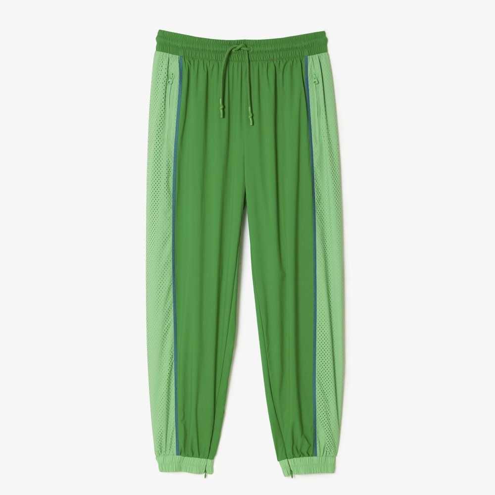 Lacoste Perforated Effect Track Pants Green | SWE-732854