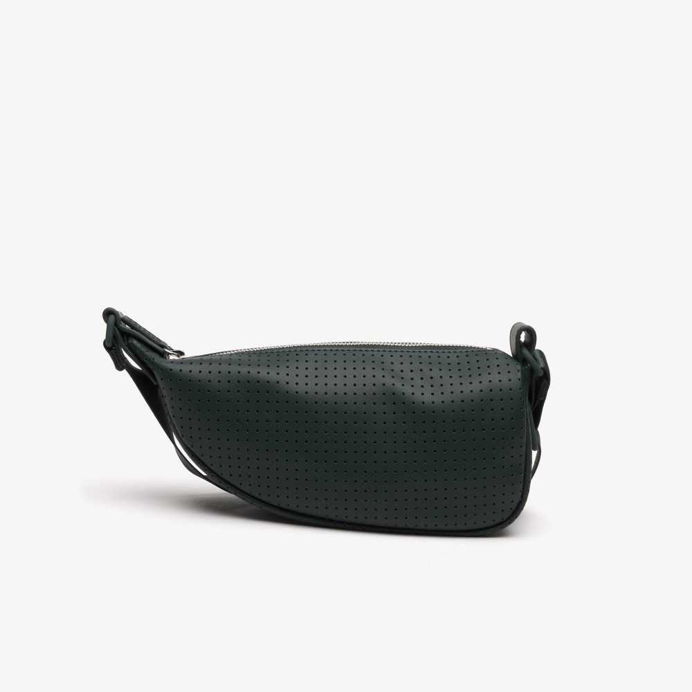 Lacoste Perforated Shoulder Bag - Small Sinople | ONW-843569