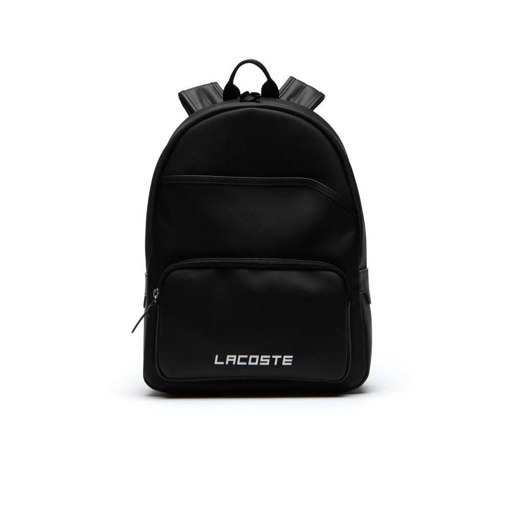 Lacoste Petit Pique Backpack Black | RUB-210753