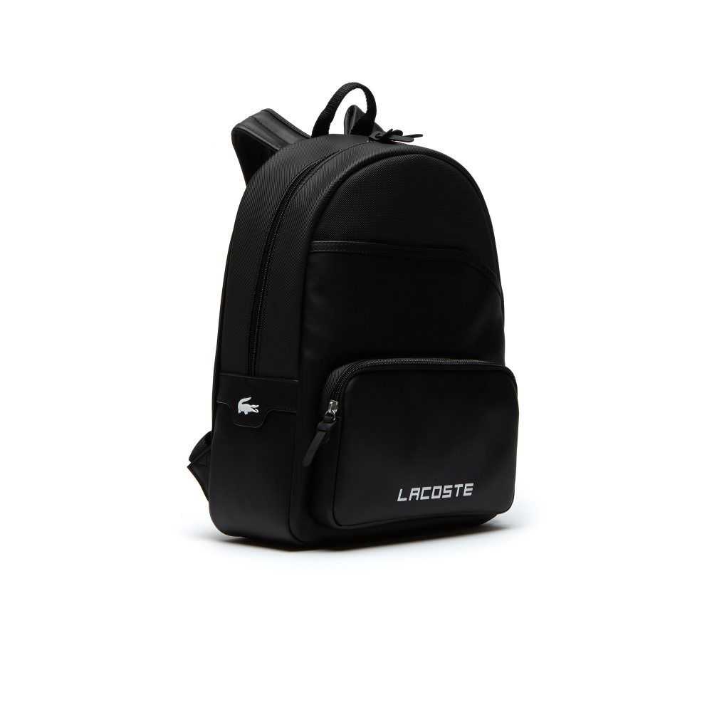 Lacoste Petit Pique Backpack Black | RUB-210753