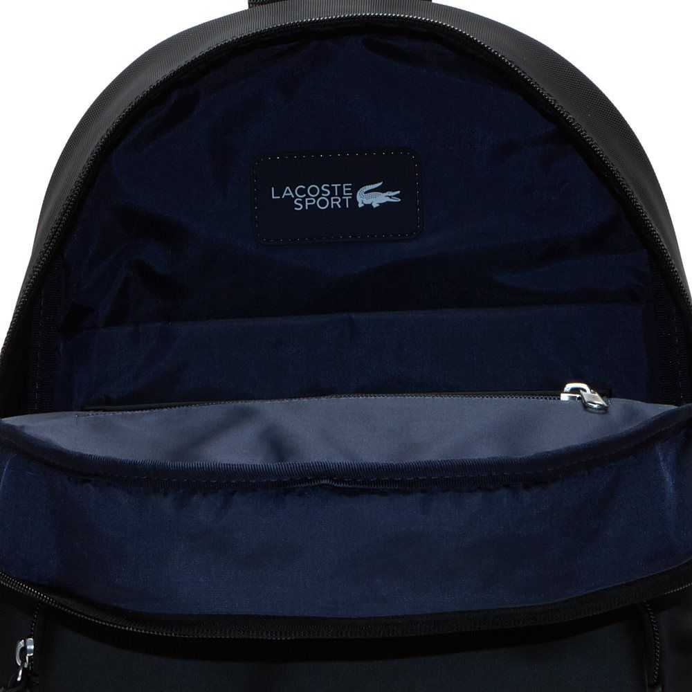 Lacoste Petit Pique Backpack Black | RUB-210753