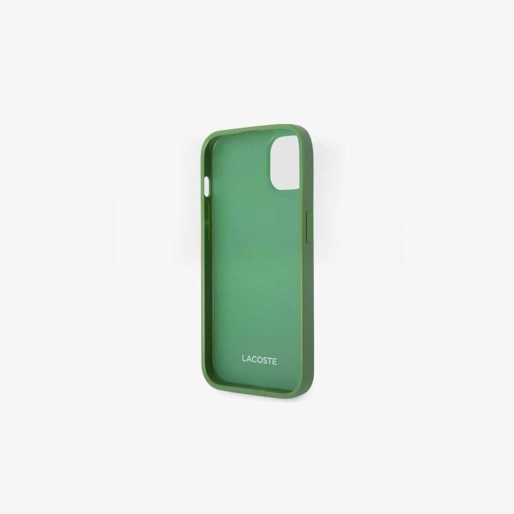 Lacoste Petit Pique Effect iPhone 14 Case Estragon | KNB-539618