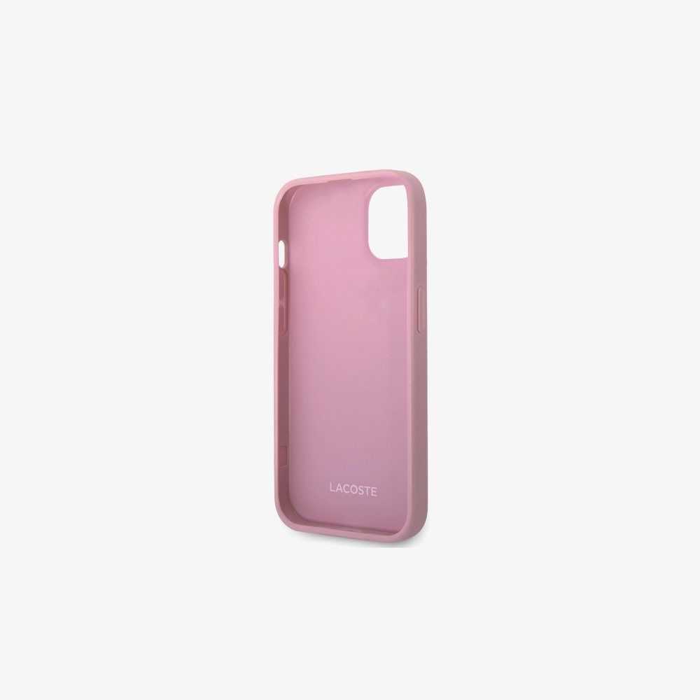 Lacoste Petit Pique Effect iPhone 14 Case Parme | KRW-840957