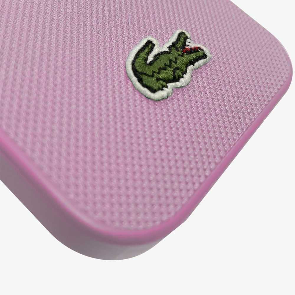 Lacoste Petit Pique Effect iPhone 14 Case Parme | KRW-840957