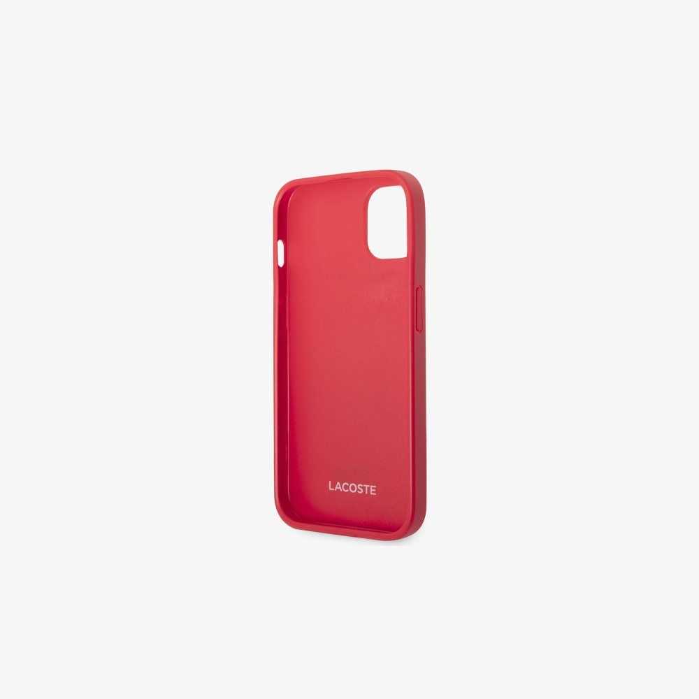 Lacoste Petit Pique Effect iPhone 14 Case Red | LVK-571069