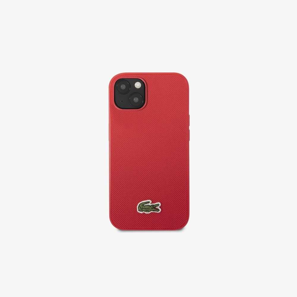 Lacoste Petit Pique Effect iPhone 14 Case Red | LVK-571069