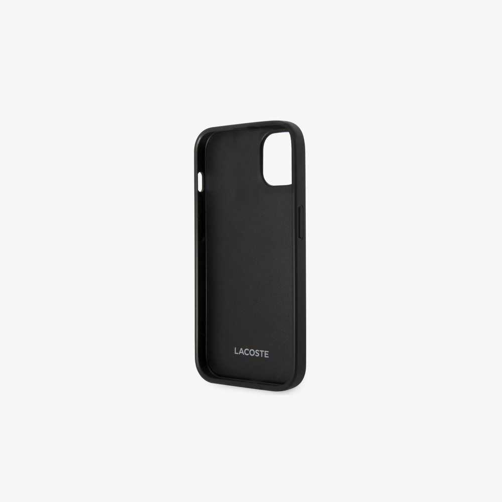 Lacoste Petit Pique Effect iPhone 14 Case Black | OVG-389417